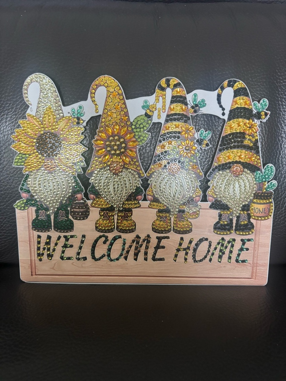 Handcrafted Rhinestone Welcome Home Wall Hook (sealed) - Picture 6 of 7